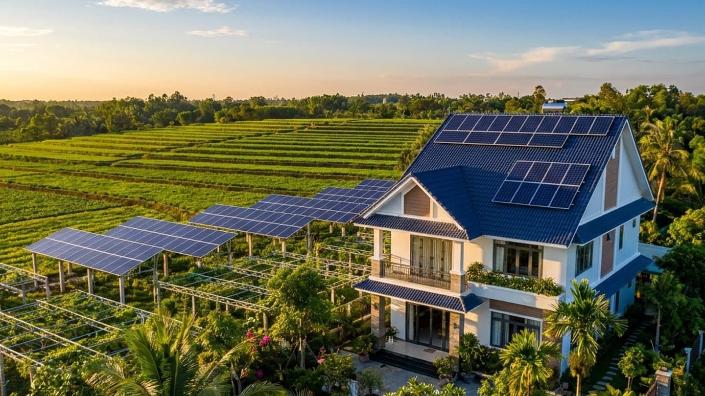 Agrivoltaics - Khi nông nghiệp và điện mặt trời kết hợp tạo nên phép màu