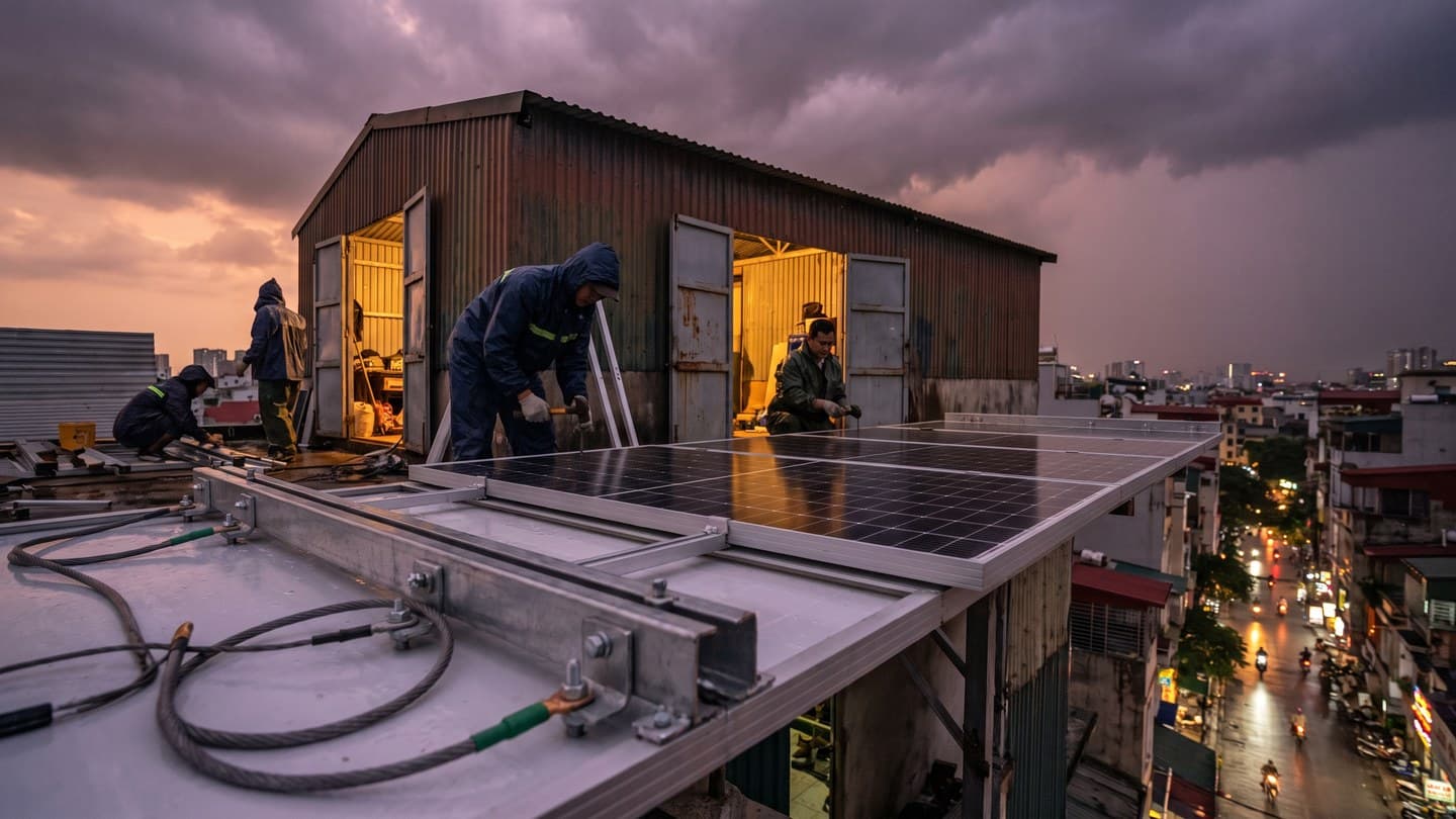 Chỉ cần một cơn bão, hệ thống Solar của bạn có thể gặp nguy hiểm nếu thiếu chi tiết này