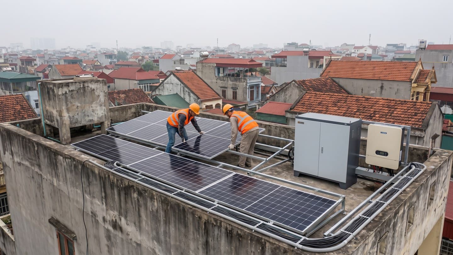 Giá điện mặt trời 10kW có lưu trữ bao nhiêu?